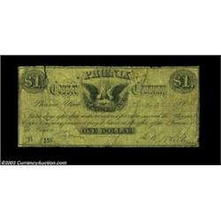 Phoenix, MI- Phoenix Copper Company $1 Dec. 27, 1872 Bowen 1An extremely rare piece of copper compan
