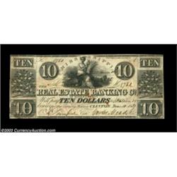 Clinton, MS- Real Estate Banking Co. of Hinds County $10 Mar. 4, 1839 G28 Leggett UNLA scarcer denom