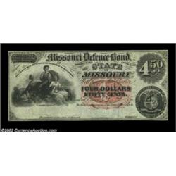 Jefferson City, MO - Missouri Defence Bond $4.50 Cr. 15Attractive Crisp Uncirculated. Important noti