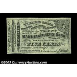 Troy, NY - Leonard Smith Furniture Warehouse 5ó Oct. 26, 1862A fractional scrip piece from a "Mamout