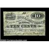 Image 1 : Troy, NY - Troy & Albany Stage Co. 10ó Oct. 18, 1862Fractional scrip with a vignette of an early sta