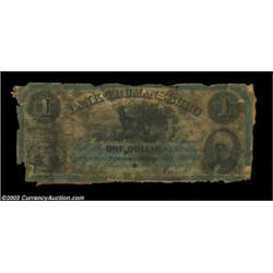 Trumansburg, NY- Bank of Trumansburg $1 Nov. 2, 1863 G2aA very rare note but deplorable in condition
