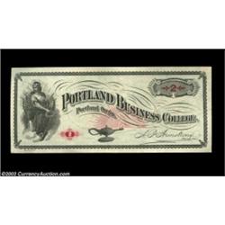 Portland, OR- Portland Business College $2 Schingoethe OR 150-2Nice About Uncirculated, with the inv
