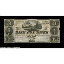Depere, WI- The Bank of Fox River Hydraulic Co. $5 G6 Krause 6As nice an example as we've ever seen.