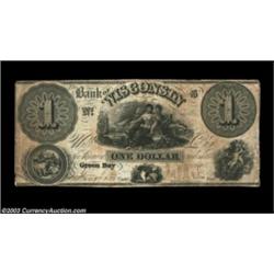 Green Bay, WI- Bank of Wisconsin $1, $2, $3, $5G2, G4, G6, G8Four pieces, all signed and issued, the