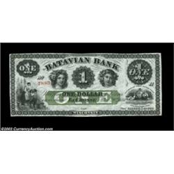La Crosse, WI- Batavian Bank $1 Nov. 20, 1861 G2a Krause G2aA lovely example of this scarce American