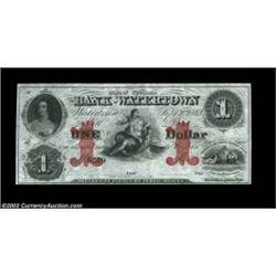 Watertown, WI- Bank of Watertown $1, $5 Sept. 1, 1863 G2b, G8bTwo Uncirculated remainders, the five.
