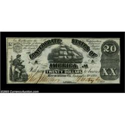 T18 $20 1861. Extremely nice condition for this popular, if generally available issue. Choice Crisp.