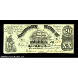 CT18 Counterfeit $20 1861. A nice example of the Cr. 107 counterfeit variety. Crisp Uncirculated. Im