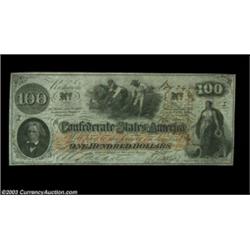 T41 $100 1862. A bright, well centered example of the Calhoun design with multiple interest payments