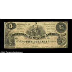 T42 $2 1862. Particularly nice for this often well used type; and T36 $5 1861. A well balanced early
