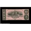 Image 1 : T52 $10 1862. A solitary pinhole at right keeps this fancy reverse $10 from a Choice rating. Crisp U