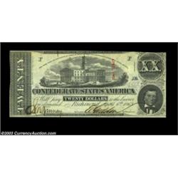 T58 $20 1863. Crisp Uncirculated. Trimmed at right.T59 $10 1863. Crisp Uncirculated.T60 $5 1863. Abo