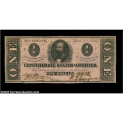 T62 $1 1863. A nice example of the $1 Clay. Crisp Uncirculated. Important notice: We expect to be au