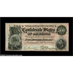 T64 $500 1864. A lovely, crackling fresh Choice Crisp Uncirculated example. Important notice: We exp