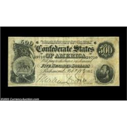 T64 $500 1864. A nice example with just a minimum of circulation. Very Fine-Extremely Fine. Importan