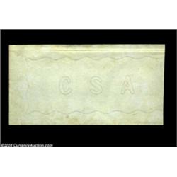 Watermarked Confederate Currency Paper. A nice piece of bank note paper with the blocked CSA waterma