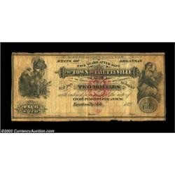 Fayetteville, AR- The Town of Fayetteville $2 1872 Rothert 193-4A very scarce note which is listed a