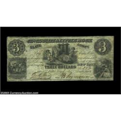Little Rock, AR- Cincinnati & Little Rock Slate Co. $3 Dec. 1, 1854 Rothert 409-5A tougher denominat