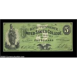 New Haven, CT- Bank of Commerce, United State College $ Schingoethe UNLAn extremely rare note, this.