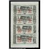 Image 1 : New Haven, CT- City Bank of New Haven $1-$1-$2-$3 July 1, 1865 G12c-G12c-G24c, G36c (X4) Uncut Sheet