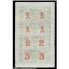 Image 2 : New Haven, CT- City Bank of New Haven $1-$1-$2-$3 July 1, 1865 G12c-G12c-G24c, G36c (X4) Uncut Sheet
