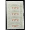 Image 2 : New Haven, CT- City Bank of New Haven $5-$5-$5-$10 G52b-G52b-G52b-G68b (X5)Another nice uncut sheet.