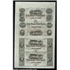 Image 1 : New Haven, CT- City Bank of New Haven $50-$100-$20-$20 G84c-G92C-G76c-G76c (X6) Uncut SheetA third l