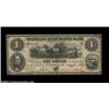 Image 1 : Washington, DC - Farmers & Merchants Bank $1 May 6, 1852 G12A nice example with three light folds, a
