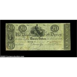 Darien, GA- The Bank of Darien $20 Dec. 1, 1832 G130A second note from this highly sought after bank