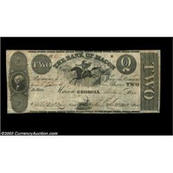 Macon, GA- Bank of Macon $2 July 4, 1832 G6Nice Very Fine. Important notice: We expect to be auction