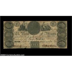 Macon, GA- Bank of Macon $5 Nov. 1, 1831 G18A nice grade example. Very Fine. Important notice: We ex