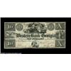 Image 1 : Rome, GA- Western Bank of Georgia $10 July 13, 1840 G14A very tough note in any grade, and just plai