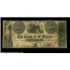 Image 1 : St. Mary's, GA- The Bank of St. Mary's $10 Oct. 14, 1841 G4A very scarce note, overstamped "Payable.