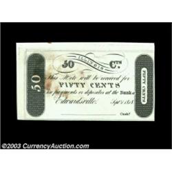 Edwardsville, IL- Bank of Edwardsville 50ó Sept. 1, 1818 G10A rare note issued when Illinois was sti