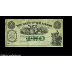 Lawrence, KS- The Bank of Wm. H.R. Lykins $2 Whitfield 228A very rare piece of Kansas scrip listed a