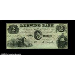 Lawrence, KS- Redwing Bank $2 April 18, 1857 G4 Whitfield 240A very scarce Kansas note listed as R-7