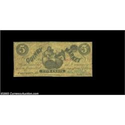 Columbus, KY - Quinby Market 5ó Hughes 136This nice Very Good+ example of an 1860s scrip issue is we