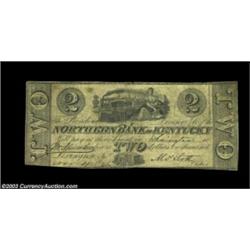 Lexington, KY - Northern Bank of Kentucky $2 Nov. 4, 1845 C12A very scaarce counterfeit of an even r