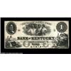 Image 1 : Newport, KY - Bank of Kentucky $1 Feb. 1, 1852 G2A nice proof that appears quite nice but has a few.