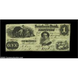 Russellville, KY - Southern Bank of Kentucky $1 Aug. 4, 1859 C6aA contemporary counterfeit in except