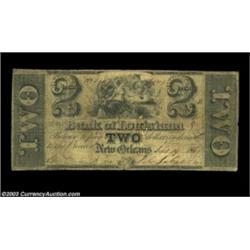 New Orleans, LA - Bank of Louisiana $2 Sept. 19, 1861 G4A scarce issue that Haxby listed at $35 in V