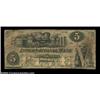 Image 1 : Portland, ME - International Bank $5 Aug. __, 1862 G8aGreen overprint on the face. Punch cancelled..