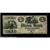 Image 1 : Baltimore, MD- The Union Bank $1 March 10, 1842 G36a Shank 5.188.12An extremely scarce Baltimore not