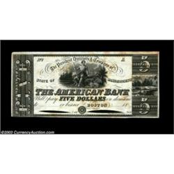 Boston, MA- The American Bank $5 Haxby UNLA second unlisted design from the Denly collection, this a