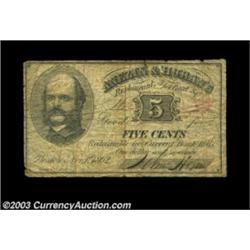 Boston, MA- Anezin & Horan's 5ó, 10ó Nov. 1, 1862Two pieces, both well circulated but rare, with the