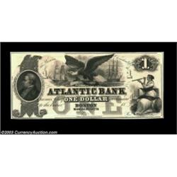 Boston, MA- Atlantic Bank $1 G12 ProofAn attractive Proof mounted on a card, a piece not found in th