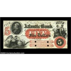 Boston, MA- Atlantic Bank $5 G60c ProofA red tinted Proof done by the American Bank Note Company, al