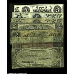 Boston, MA - Atlantic BankA varied group of note on this bank, including:$1 Aug. 1, 1841 C8 Fine+$1.