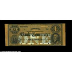 Boston, MA- Bank of Commerce $1 G4b ProofA second fully tinted Proof example, this missing the red c
